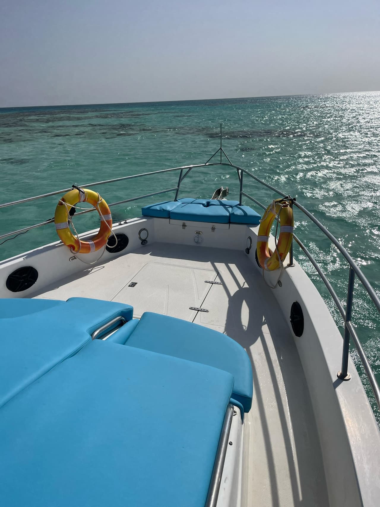 A boat trip to Bayada Island or Abu Tair includes activities and lunch