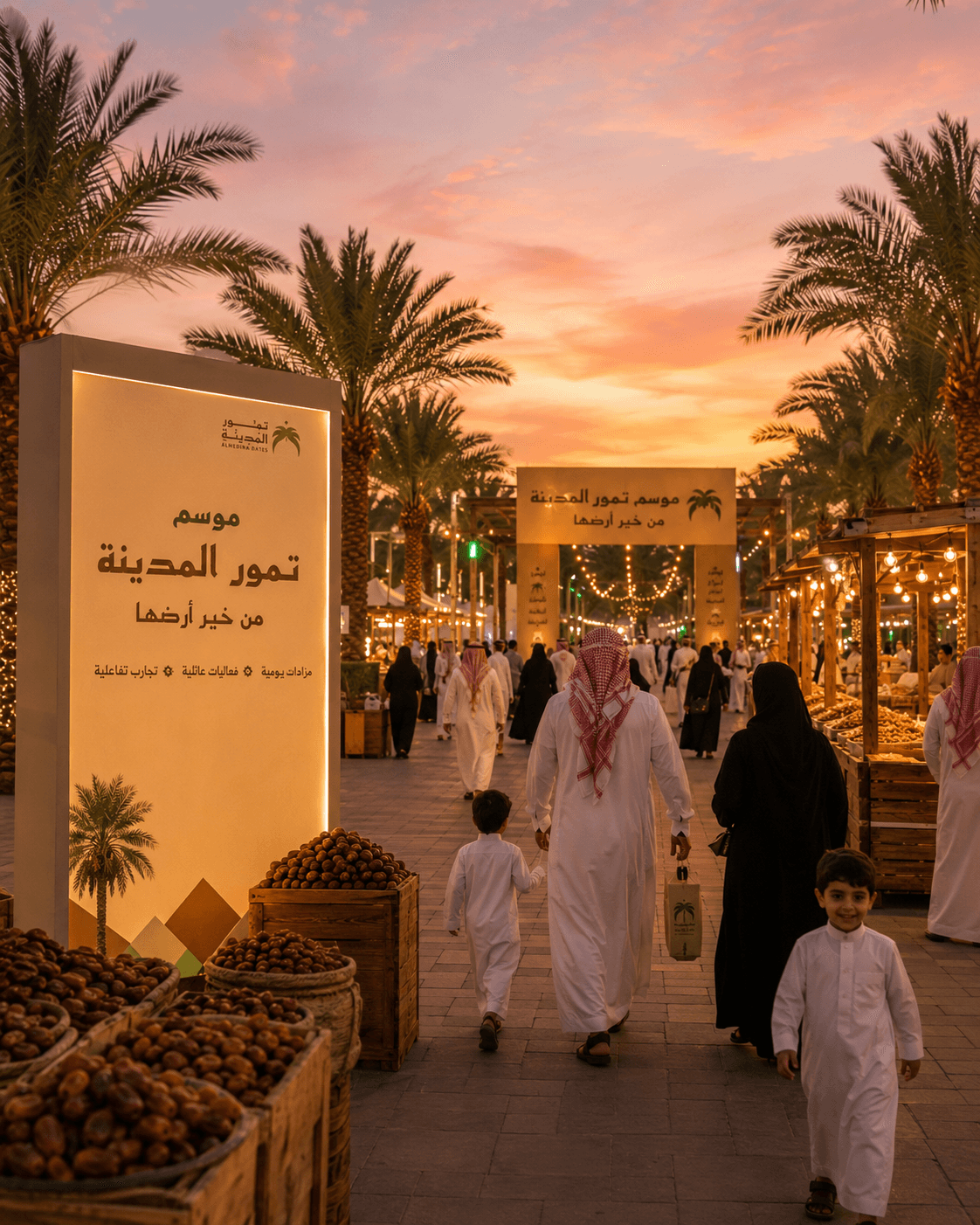 النقل ل موسم تمور المدينة مع هدية تذكرة متحف ذات نخل